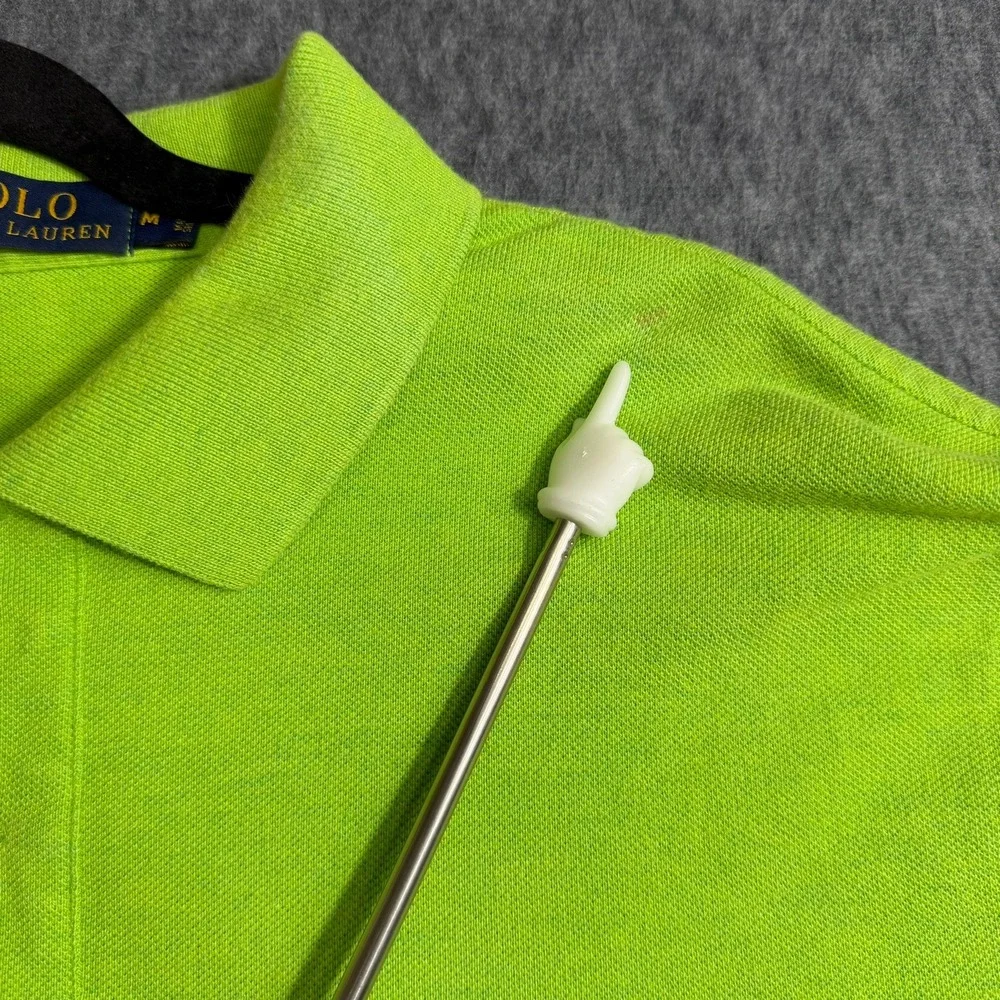 Polo Ralph Lauren Polo Shirt Mens M Lime Green Short Sleeve Pique Pony Logo
